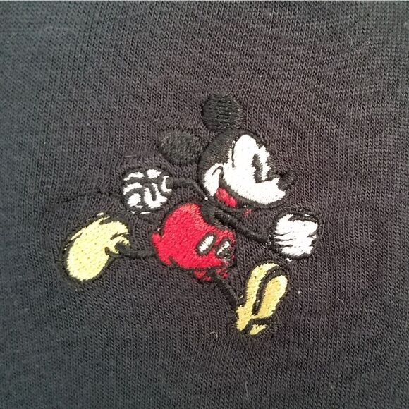 Disney Parks Mickey Asymmetrical Round Neck Long Line Layered Tee Shirt Large - Picture 4 of 11